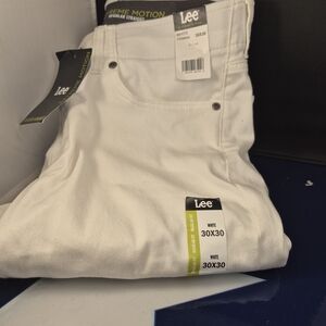 Lee Classic White Jeans Size 30×30 Mens